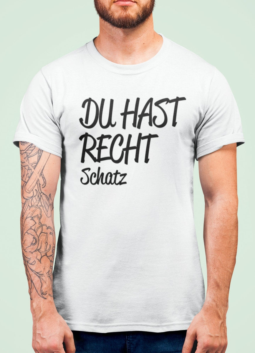Du Hast Recht Groß Oder Klein Geschrieben Lustiges T-Shirt | DU HAST RECHT – Designlounge