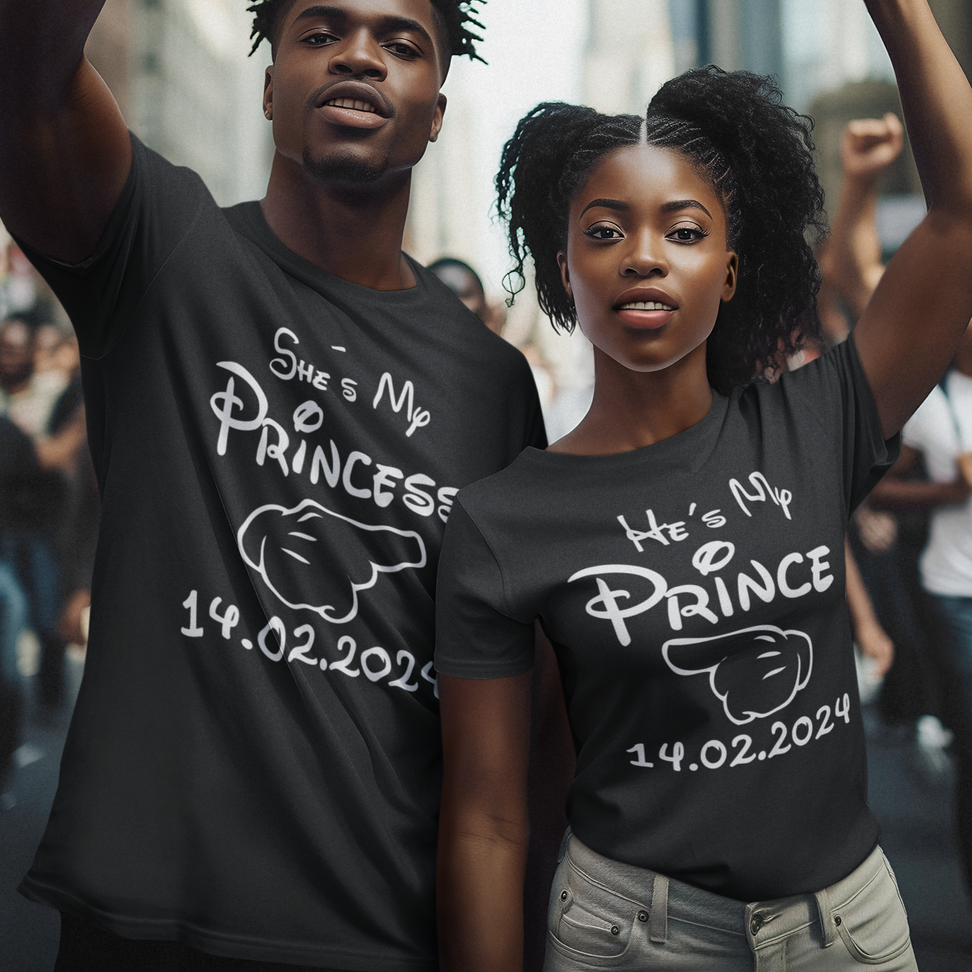 he is my prince tshirt partnerlook designlounge spreadshirt hamburgerhänger hängercrew