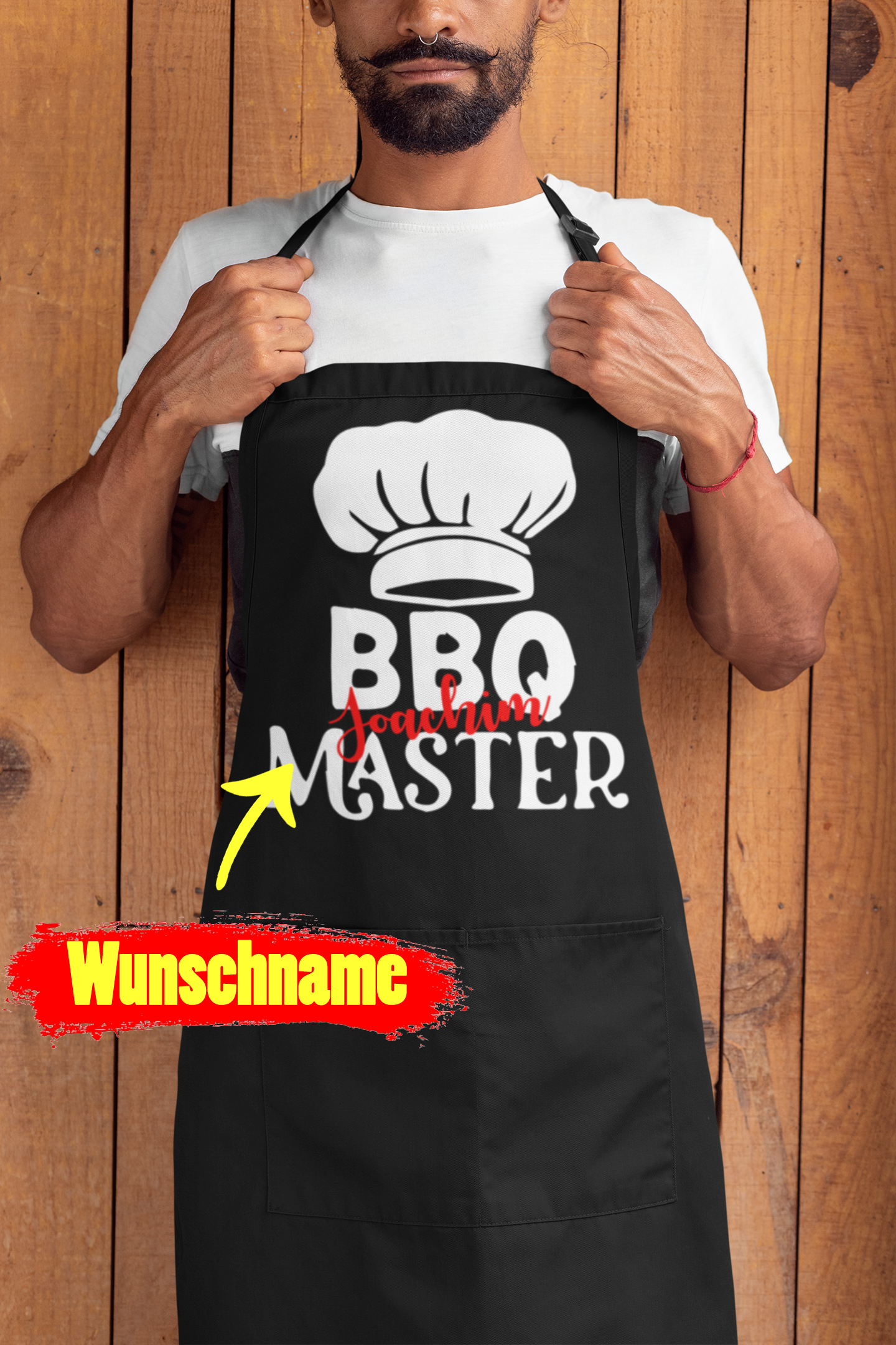 Männer Geschenk Lustige Sprüche Partyschürze Grillschürze Kochschürze BBQ Blau Geburtstag Barbecue Vater beschenken Geschenkidee Grillmeister schürze bedrucken lassen schwarz weiss bbq master