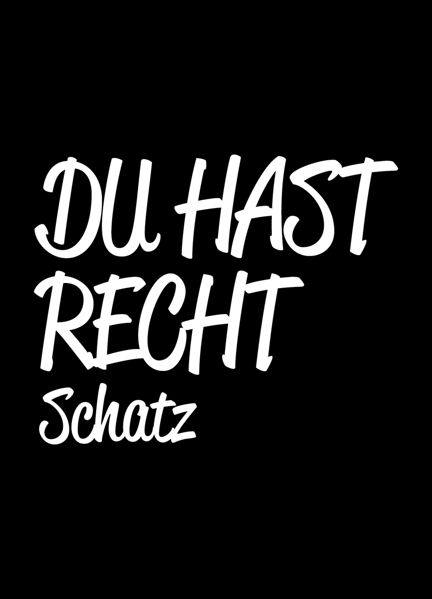 Du Hast Recht Groß Oder Klein Geschrieben Lustiges T-Shirt | DU HAST RECHT – Designlounge