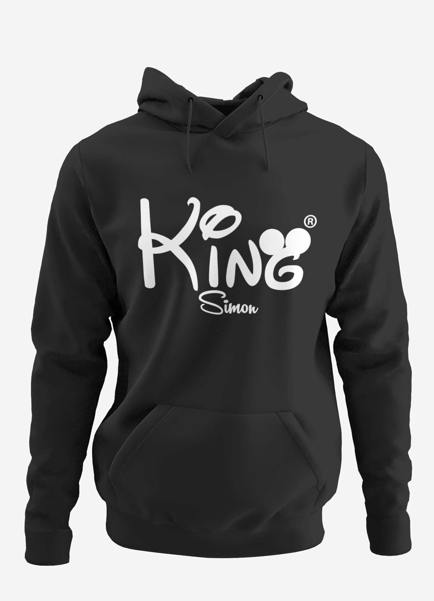 Kinder Pullover mit namen gestalten king sweater schwarzes Oberteil streetfashion