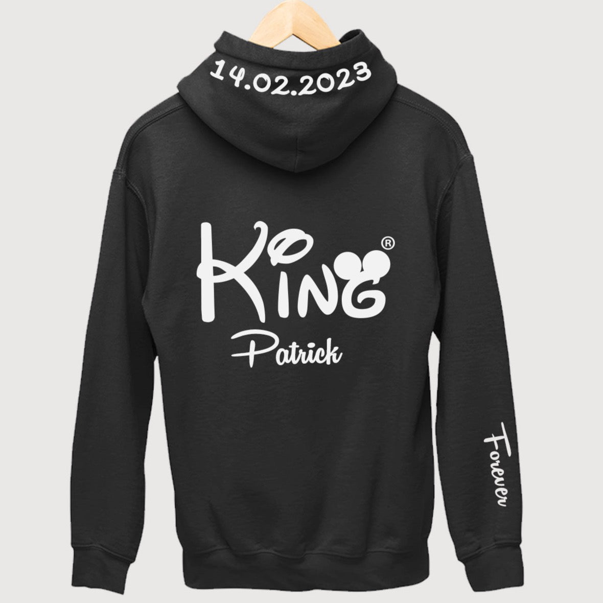 Couple King And Queen Pulli Mit Datum Personalized Hoodie Partner