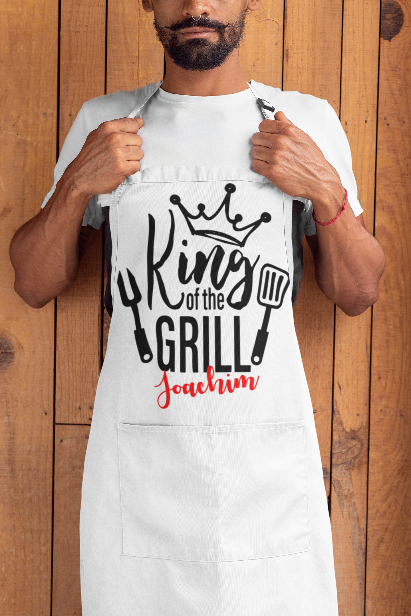 Männer Geschenk Lustige Sprüche Partyschürze Grillschürze Kochschürze BBQ Blau Geburtstag Barbecue Vater beschenken Geschenkidee Grillmeister schürze bedrucken lassen schwarz weiss Grillparty