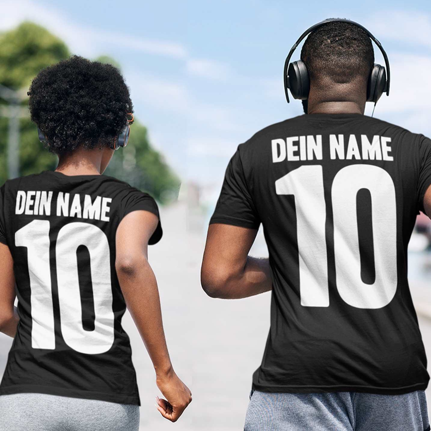 Team Shirts Trikot mit namen bedrucken aufwärmshirts mit name und logo bedrucken sponsor schwarzes tshirt mit vereinsname bedrucken 